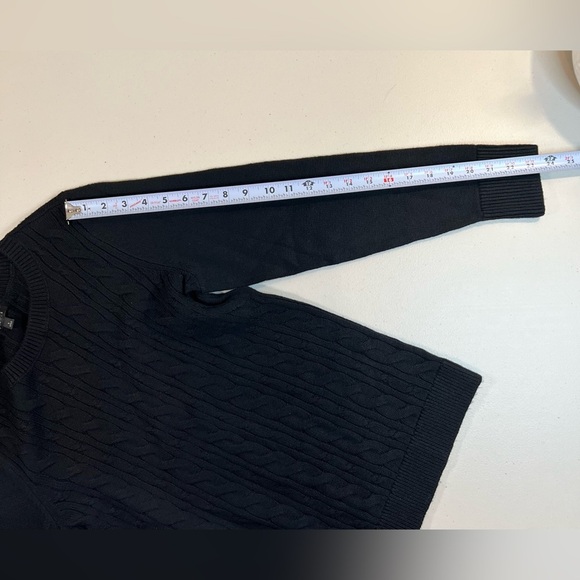 Talbots Cable Knit Pullover Sweater, Women’s, Color Black, Size Small, NWOT - Picture 6 of 9